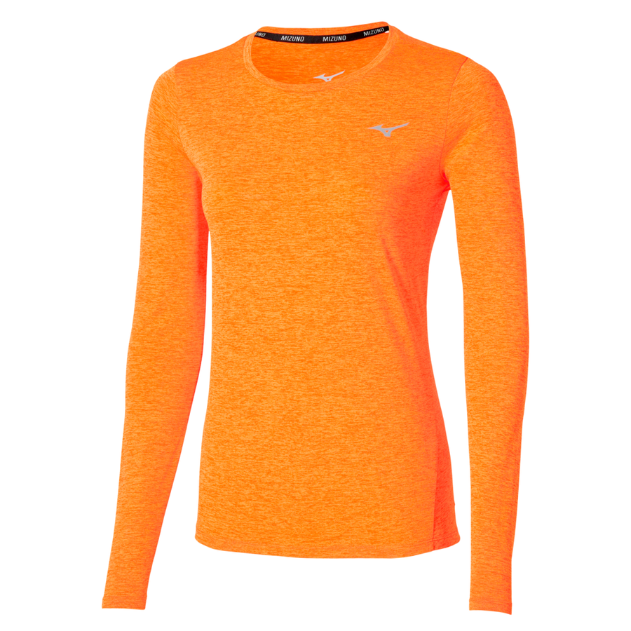 Mizuno Core Impulse Long Sleeve tee Tangelo